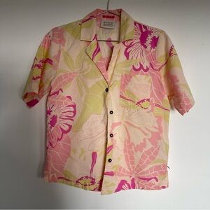 Scotch and Soda Printed Camp Tropical Button Down Shirt